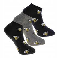 Stopki Skarpetki Męskie Bawełniane Kufle Piwa Śmieszne MORAJ 3 PARY 39-42