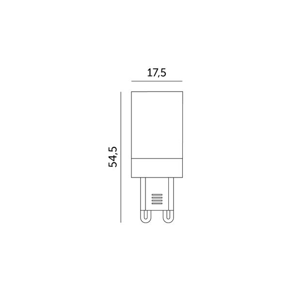Żarówka LED G9 4W barwa ZIMNOBIAŁA 6000K 380lm zdjęcie 4