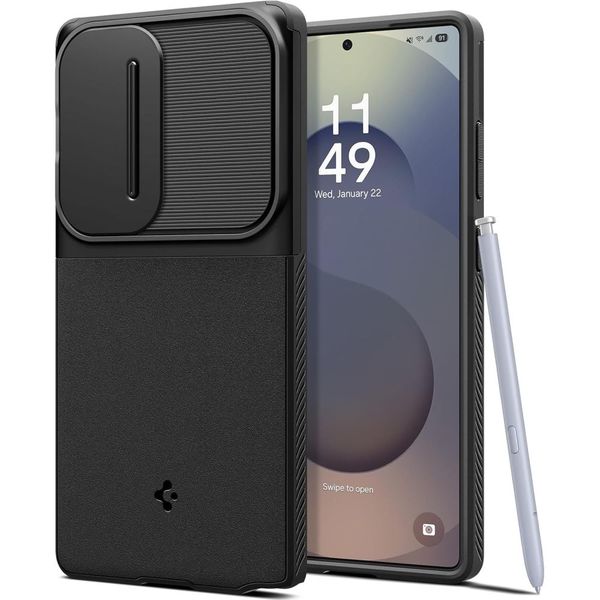spigen optik armor galaxy s25 ultra black zdjęcie 1