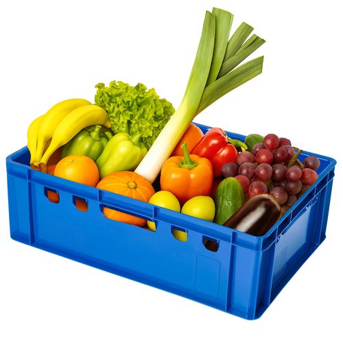 Skrzynka niebieska E2 Jestic pojemnik spożywczy na wędliny mięso + atest na Arena.pl