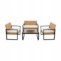 Meble ogrodowe zestaw mebli ogrodowych Teesa AMI jasno brązowy