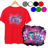 KOSZULKA DZIECIĘCA T-SHIRT Z NADRUKIEM - STICH STICZ KOLORY - XXXS 86-92