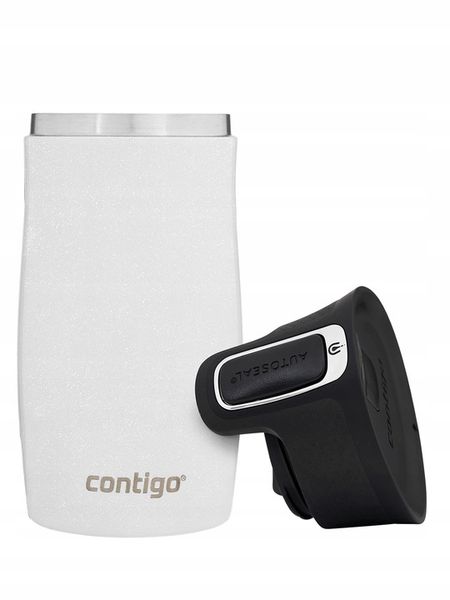 Kubek termiczny Contigo West Loop Mini 300ml - Biały metalik zdjęcie 5