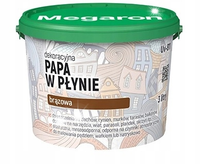 MEGARON PAPA W PŁYNIE BRĄZOWA WODOODPORNA NA DACH Z DACHÓWKI BLACHY PAPY 1L