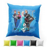 POSZEWKA Z NADRUKIEM BAWEŁNIANA 40x40CM - KRAINA LODU FROZEN ELSA