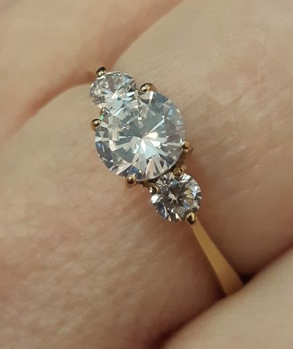 Złoty pierścionek zaręczynowy SAY YES grawer r. 14 na Arena.pl