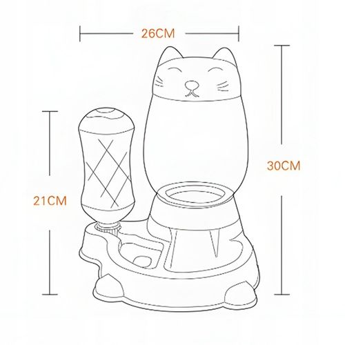 PODAJNIK WODY I KARMY AUTOMATYCZNY MISKA DLA KOTA I PSA DOZOWNIK 2W1 POIDŁO na Arena.pl