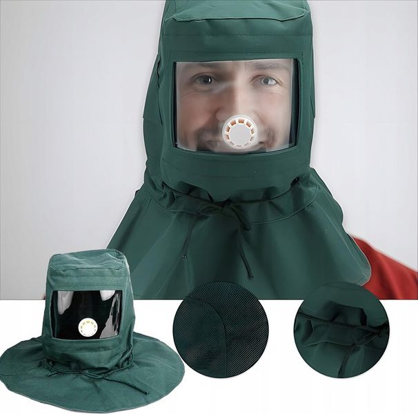 MASKA DO PIASKOWANIA OCHRONNA KASK PIASKOWANIE zdjęcie 6