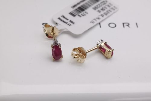 Złote kolczyki KZD2298 - Diament na Arena.pl