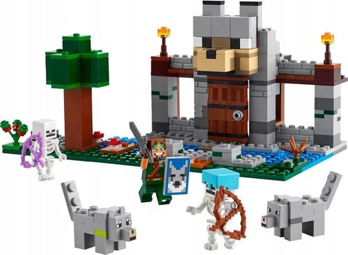 KLOCKI LEGO | MINECRAFT 21261 WILCZA TWIERDZA NOWE ZESTAW DLA DZIECI +TORBA na Arena.pl