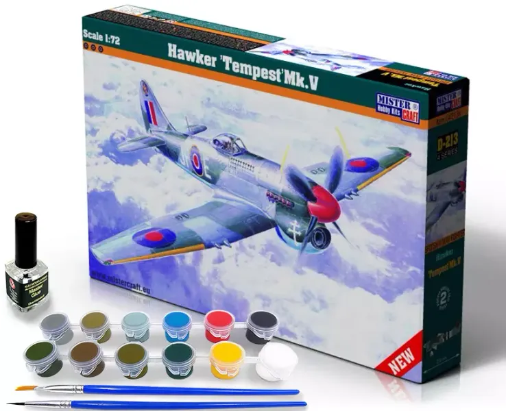 Model samolotu D-213 Hawker Tepest Mk.V, 1:72 zdjęcie 1