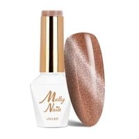 Lakier hybrydowy LED/UV Gel Polish MollyNails Cat Eye Womanity Nr 445 8g
