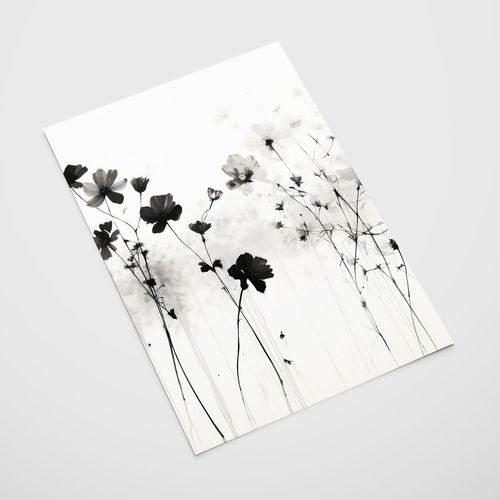 Plakat czarne kwiaty 40x50 cm na Arena.pl