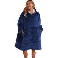 Ciepły koc TV Bluza z rękawami Narzuta Szlafrok 160x85