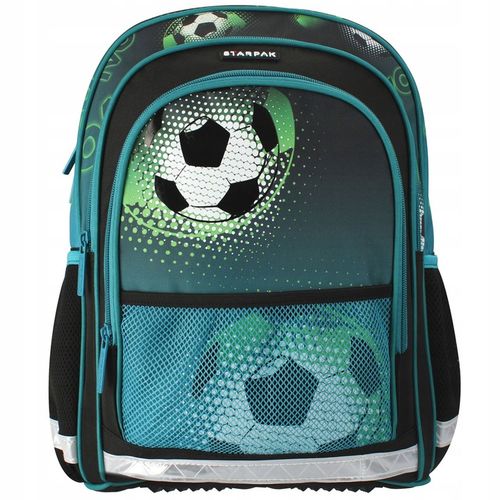 PLECAK SZKOLNY TORNISTER FOOTBALL PIŁKA NOŻNA DLA CHŁOPCA KLASA 1-3 PIÓRNIK na Arena.pl