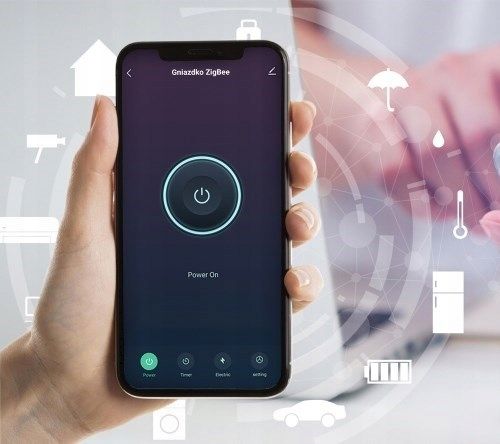 Inteligentne Gniazdo z Pomiarem Prądu WiFi TUYA PSMART 16A białe na Arena.pl