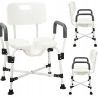 KRZESŁO PRYSZNICOWE DO PODMYWANIA MYCIA ŁAZIENKOWE STABILNE MOCNE PRYSZNIC