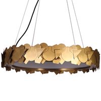 LAMPA wisząca SOHO ML6156 Milagro geometryczna OPRAWA metalowy ZWIS LED 34W 3000K okrągły złoty