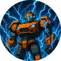 Opłatek na tort Robot Samochodowy Humanoidalny Transformers Postać