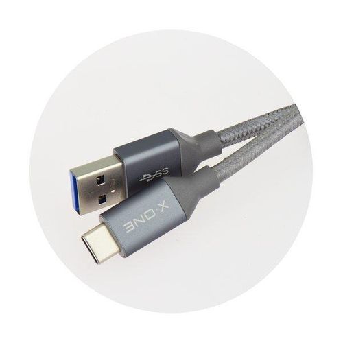 X-ONE Kabel USB-C srebrny 1,5m na Arena.pl