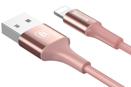 Baseus Shining kabel USB Lightning iPhone 2A 1m Różowy na Arena.pl