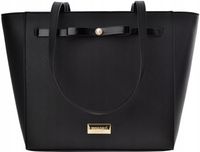 Monnari Torba damska Torebka Shopper Duża Łódka Aktówka Na Ramię Czarna A4