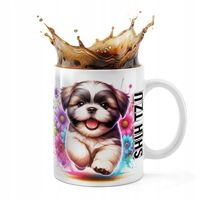 KUBEK CERAMICZNY 330ML DRUK - PIES PSY PIESEK RASA SHI TZU