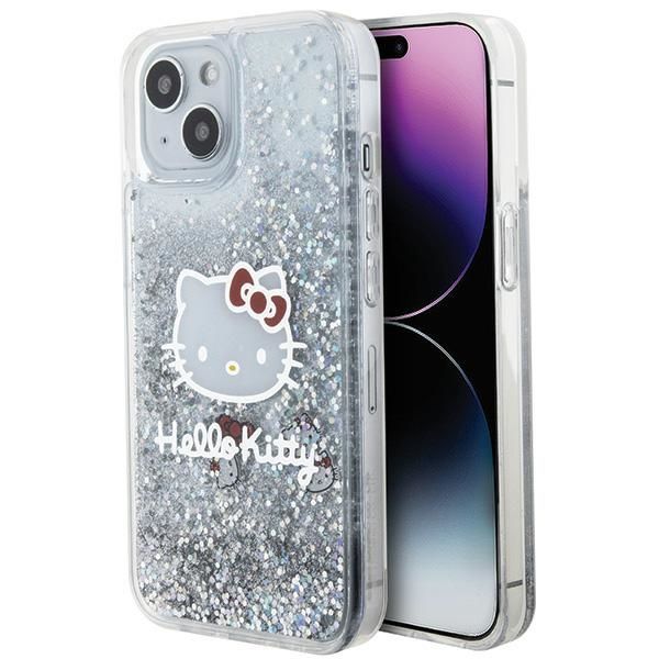 Etui Hello Kitty do iPhone 15, iPhone 14, iPhone 13, Srebrny zdjęcie 1