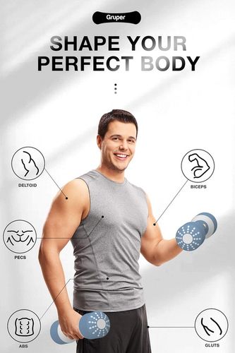 HANTLE REGULOWANE 2 X 5 KG ZESTAW STAL ANTYPOŚLIZGOWE SOLIDNE 10 KG na Arena.pl