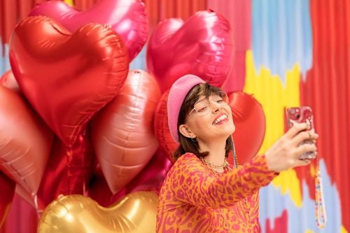 Balon foliowy Serce, 75x64,5 cm, czerwony na Arena.pl