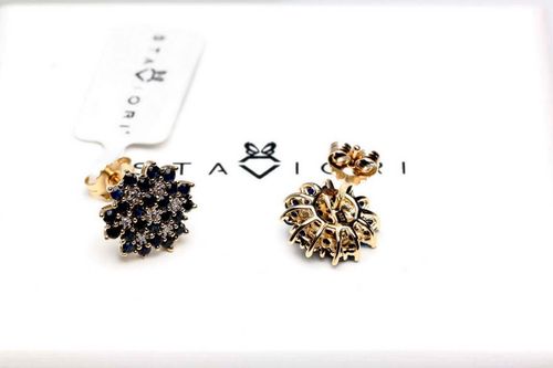 Złote kolczyki KZD1310 - Diament na Arena.pl