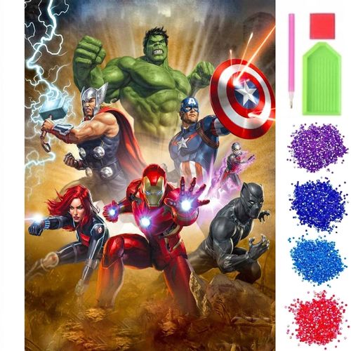 HAFT DIAMENTOWY MOZAIKA 5D AVENGERS MARVEL na Arena.pl
