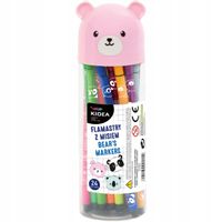 KIDEA ZESTAW MAZAKI FLAMASTRY Z MISIEM 24 KOLORY