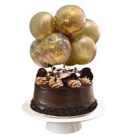 TOPPER BALONOWY NA TORT ZŁOTY DEKORACJA NA IMPREZĘ URODZINOWĄ