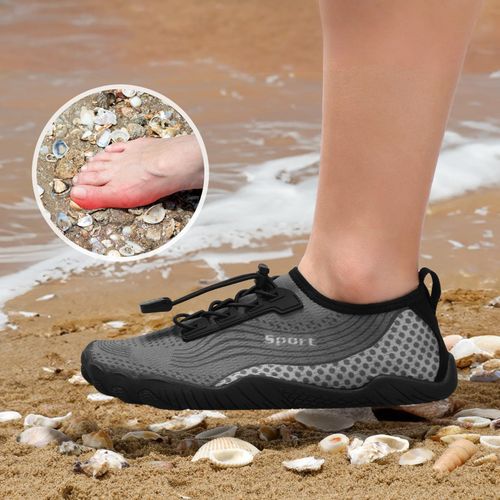 Buty do Wody na Plażę i Jeżowce Antypoślizgowe Szare Rozmiar 36 na Arena.pl