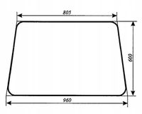 szyba tylna - tył do ciągnika LTZ 55