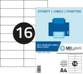 ETYKIETY SAMOPRZYLEPNE A4 100 SZT 105X37 LABELS EP 3484 5908309972897