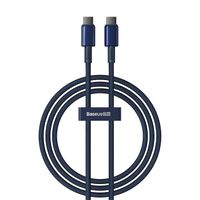 kabel przewód tungsten gold usb-c - usb-c 100w 1m - granatowy