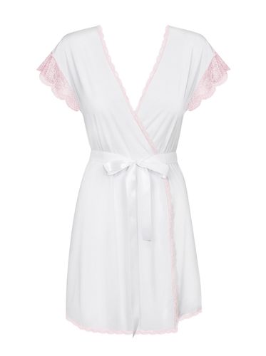 Bielizna-Girlly Peniuar Biały  S/M na Arena.pl