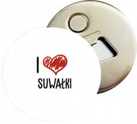 Otwieracz DO PIWA MAGNES PAMIĄTKOWY I LOVE SUWAŁKI różne miasta