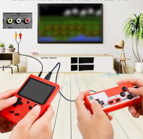 PRZENOŚNA MINI KONSOLA RETRO 400 GIER GAMEBOY DODATKOWY PAD GRA NA 2 OSOBY na Arena.pl