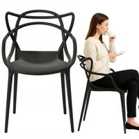 KRZESŁO AŻUROWE OGRODOWE KUCHENNE NOWOCZESNE SPLIT Loft do salonu