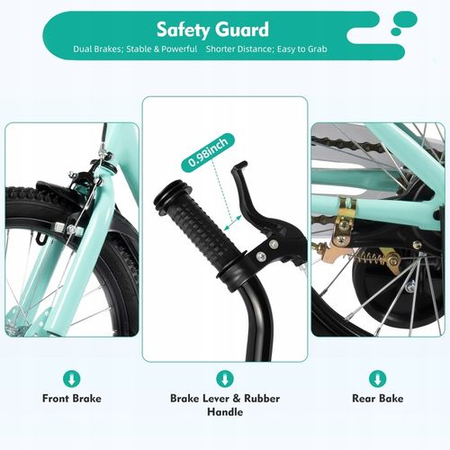 16inch ROWER DZIECIĘCY Zielony na Arena.pl