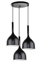 Lampa sufitowa metalowa klosz wisząca AT19-3SZ-Black
