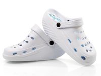 Klapki krokodylki kołyskowa podeszwa białe rozmiar 35