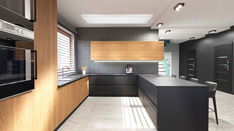 Plafon prostokątny Interlook 120 x 30 cm biały zdjęcie 16