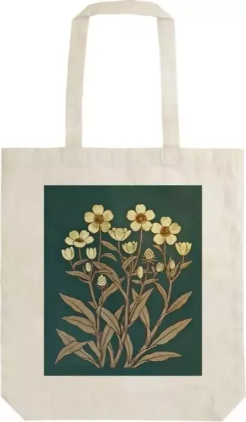 Torba bawełniana, jaskier zdjęcie 1