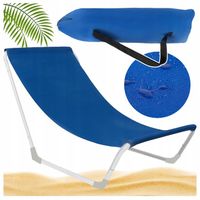 Leżak Ogrodowy Składany Fotel Plażowy Turystyczny na Balkon Taras + Torba