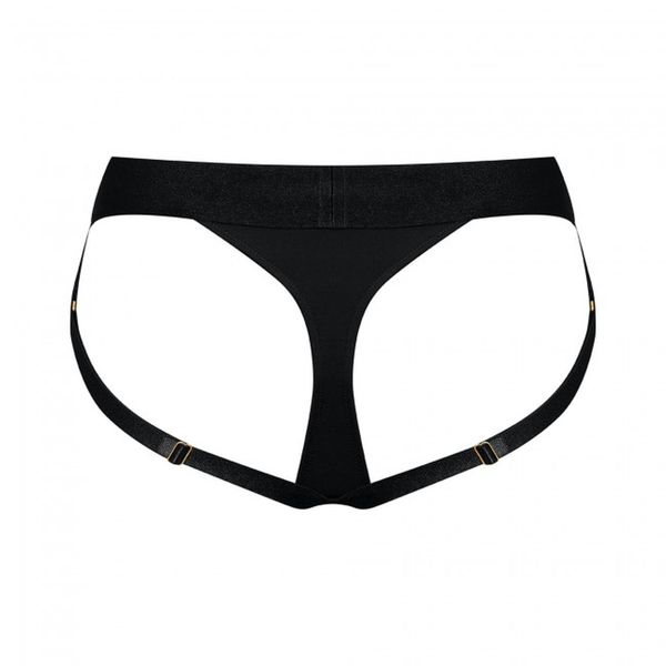 Czarne Majtki Uprząż Strapon Stringi Push Up Xl zdjęcie 3