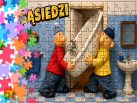 Puzzle tradycyjne - Sąsiedzi - Pat i Mat